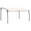 Tenda Parasole da Giardino 4x3x2,55 m Crema