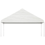 Gazebo con Tetto Bianco 8,92x5,88x3,75 m in Polietilene
