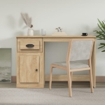 Scrivania Cassetto Rovere Sonoma 115x50x75 cm Legno Multistrato