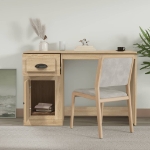 Scrivania Cassetto Rovere Sonoma 115x50x75 cm Legno Multistrato