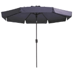 Madison Ombrellone Flores Luxe 300 cm Rotondo Blu Zaffiro