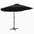Ombrellone da Esterni Palo in Alluminio 460x270cm Nero
