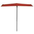 Madison Ombrellone da Balcone Sun Wave 270x150 cm Rosso Mattone