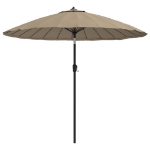Ombrellone da Esterni con Palo in Alluminio 270 cm Grigio Talpa