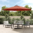 Ombrellone a Sbalzo con Palo in Alluminio 350 cm Terracotta