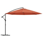 Ombrellone a Sbalzo con Palo in Alluminio 350 cm Terracotta