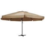 Ombrellone da Esterni con Palo in Alluminio 600 cm Grigio Talpa