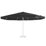 Telo di Ricambio per Tenda da Sole Nero 500 cm