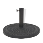 Base per Parasole Circolare in Resina Nera 29 kg