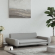 Lettino per Cani Grigio Chiaro 100x54x33 cm in Velluto