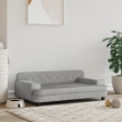 Lettino per Cani Grigio Chiaro 90x53x30 cm in Velluto