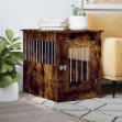 Gabbia Cani da Arredamento Rovere Fumo 55x80x68cm Multistrato