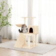 Albero per Gatti con Tiragraffi in Sisal Crema 82 cm