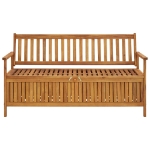 Cassapanca da Giardino 148 cm in Legno Massello di Acacia