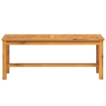 Panca da Giardino 110 cm in Legno Massello di Acacia