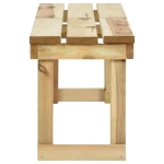 Panchina da Giardino 140 cm in Legno di Pino Impregnato