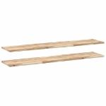 Mensole da Parete 2 pz 120x30x2 cm Legno Acacia Non Trattato