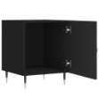 Comodino Nero 40x40x50 cm in Legno Multistrato