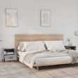 Comodini 2 pz Grigio Sonoma in Legno Multistrato