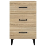Comodino Rovere Sonoma 40x40x66 cm in Legno Multistrato
