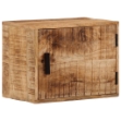 Comodino a Parete 40x30x25 cm in Legno Massello di Mango