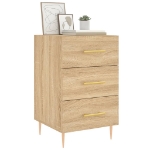 Comodino Rovere Sonoma 40x40x66 cm in Legno Multistrato