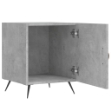 Comodino Grigio Cemento 40x40x50 cm in Legno Multistrato