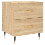 Comodino Rovere Sonoma 40x35x47,5 cm in Legno Multistrato