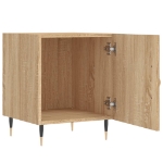 Comodino Rovere Sonoma 40x40x50 cm in Legno Multistrato