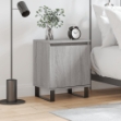 Comodino Grigio Sonoma 40x30x50 cm in Legno Multistrato