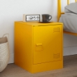 Comodino Giallo Senape 34,5x39x44 cm in Acciaio