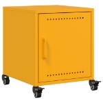 Comodino Giallo Senape 36x39x43,5 cm in Acciaio