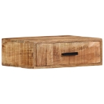 Comodino a Parete 40x30x13,5 cm in Legno Massello di Mango