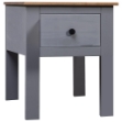 Comodino Grigio 46x40x57 cm in Legno di Pino Panama Range