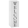 Porta Ombrelli Welcome in Acciaio Bianco