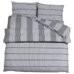 Set Copripiumino Grigio 225x220 cm in Cotone