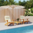 Cuscini per Sedia Adirondack 2 pz Crema in Tessuto Oxford