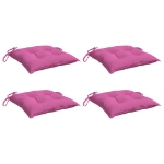 Cuscini per Sedia 4pz Rosa 40x40x7 cm Tessuto