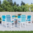 Cuscini per Sedia 6 pz Blu 100x50x3 cm in Tessuto Oxford