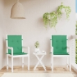 Cuscini per Sedia 2 pz Verdi 100x50x3 cm in Tessuto Oxford