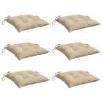 Cuscini per Pallet 6 pz Beige 50x50x7 cm Tessuto Oxford