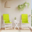Cuscini per Sedie 2 pz Verdi 120x50x3 cm in Tessuto