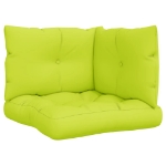 Cuscini per Pallet 3 pz Verde Intenso in Tessuto