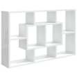 Scaffale Parete Bianco Lucido 85x16x52,5 cm Legno Multistrato