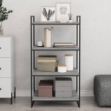 Mensole Parete 4pz Grigio Sonoma 60x50x1,5cm Legno Multistrato