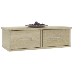 Scaffale Cassetti Parete Rovere Sonoma 60x26x18,5cm Multistrato