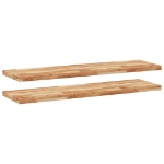Mensole da Parete 2 pz 120x40x4 cm Legno Acacia Rifinito a Olio