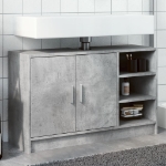 Mobile Lavabo Grigio Cemento 90x29x55 cm in Truciolare