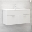 Mobile Sottolavabo Bianco 90x38,5x46 cm in Legno Multistrato