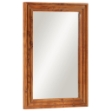 Specchio da Bagno 50x70 cm in Legno Massello di Acacia e Vetro